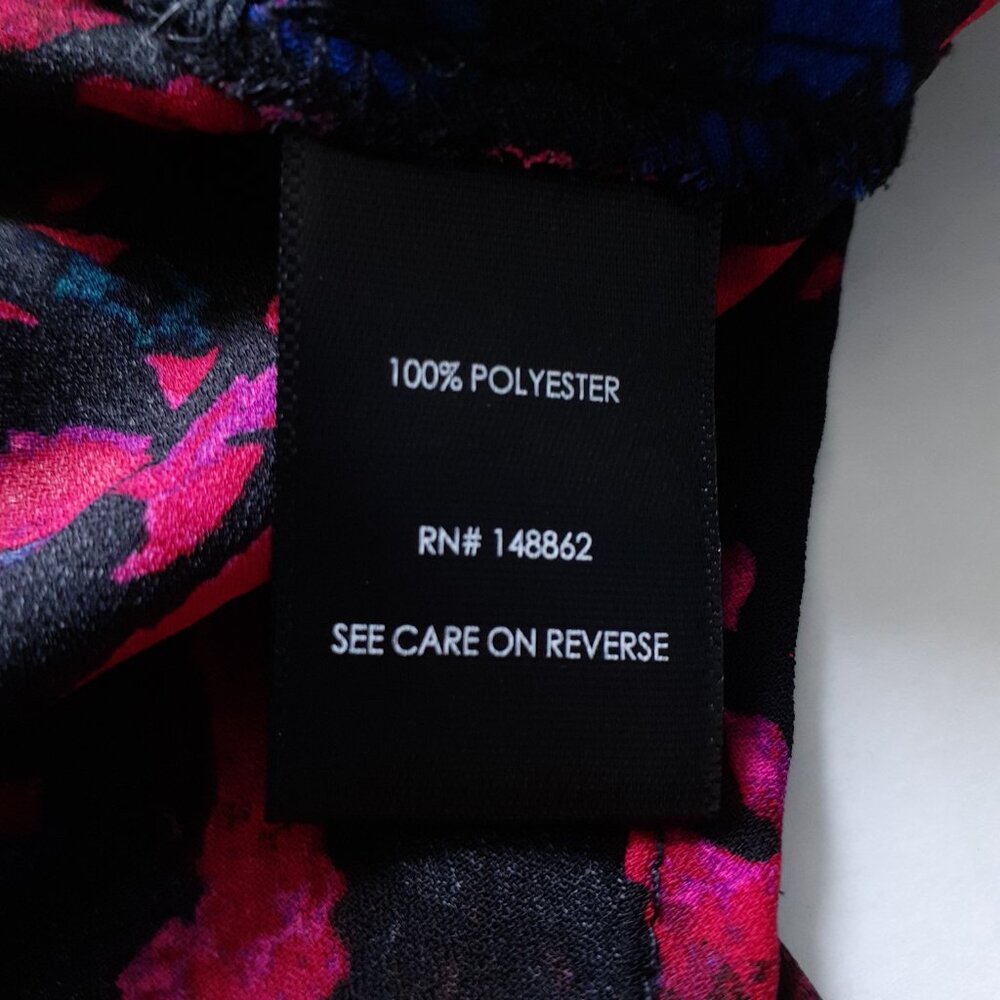 Torrid Georgette Tie-Front Blouse in Leopard Black Pink Red Size 2/Size 2X - Picture 11 of 15